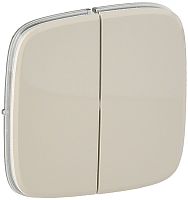 Лицевая панель Legrand Valena Allure для 2-кл. выключателя слоновая кость
