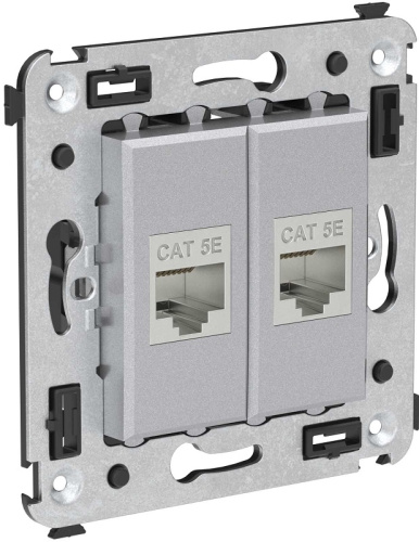 Розетка компьютерная экранированная без рамки DKC Avanti 2-м. RJ45+RJ45 5е закаленная сталь DKC — купить по цене от 2&nbsp;736 ₽ | ПрофБезопасность