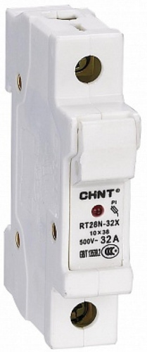 Держатель плавких вставок с индикацией CHINT 1п RT28N-32X 10х38мм