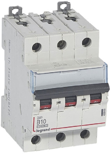 Выключатель автоматический Legrand DX3-E 10000 3п 10А B 16кА