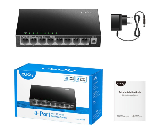 Коммутатор Cudy FS108 фото 3