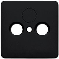 Лицевая панель Jung CD500 для розетки TV+R/TV+R+SAT черный