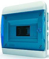 Бокс пластиковый Tekfor ЩРВ-П-8 BVS 40-08-1 (240х218х102мм) IP41 синяя дверца картинка
