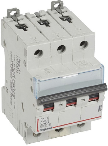 Выключатель автоматический Legrand DX3-E 6000 3п 20А C 10кА