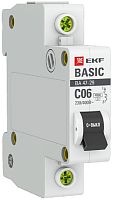 Выключатель автоматический EKF Basic ВА47-29 1п 6А C 4.5кА