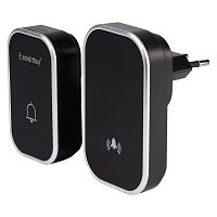 Звонок беспроводной аналоговый Smartbuy SBE-220-DP1-38 Черный Smartbuy — купить по цене от 1&nbsp;100 ₽ | ПрофБезопасность