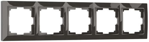 Рамка универсальная Werkel Snabb basic 5-м. серо-коричневый картинка