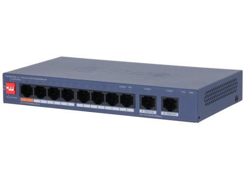 Коммутатор управляемый Dahua DH-CS4010-8ET2GT-60 PoE 100Вт DAHUA TECHNOLOGY — купить по цене от 6&nbsp;990 ₽ | ПрофБезопасность