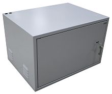 Антивандальный Шкаф 19″ Netko 7U распашного типа (600x450x380) направляющие, замок, серый