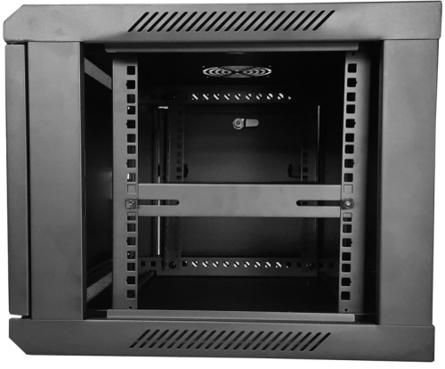Шкаф настенный 19″ Netko WMA 9U (600х600х500) черный, разобранный картинка фото 3