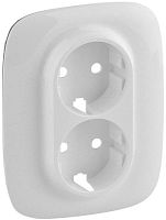 Лицевая панель Legrand Valena Allure для 1-м. 2-мод. розетки 220В белый