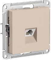 Розетка телефонная без рамки Systeme Electric AtlasDesign 1-м. RJ11 песочный