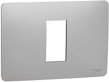 Рамка горизонтальная Schneider Electric Unica Modular 1-м. 1 мод. алюминий