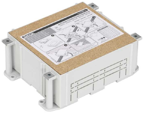 Коробка в бетон Simon Connect Cima для лючков SF270 и S200 220x172x80мм IP44 серый Simon — купить по цене от 6&nbsp;939 ₽ | ПрофБезопасность