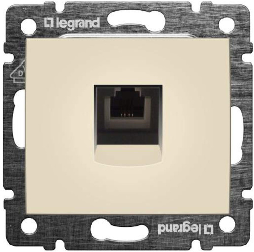 Розетка телефонная без рамки Legrand Valena 1-м. RJ11 слоновая кость
