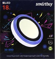 Светильник светодиодный накладной с подсветкой Smartbuy DLB LED 220В 18Вт 3000К IP20 Круг Smartbuy — купить по цене от 700 ₽ | ПрофБезопасность