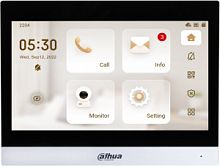 Монитор видеодомофона IP Dahua DHI-VTH8641KMS-WP