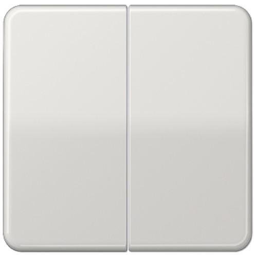 Лицевая панель Jung CD500 для 2-кл. выключателя светло-серый картинка