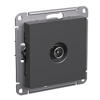 Розетка TV Проходная без рамки Systeme Electric AtlasDesign 1-м. базальт