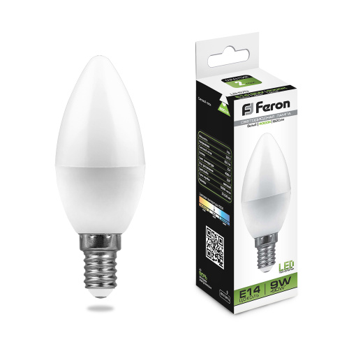 Лампа светодиодная Feron LB-570 Свеча Е14 220В 9Вт 820Лм 4000К 37х100мм, Feron, купить, цена, доставка, безопасность Лампа светодиодная Feron LB-570 Свеча Е14 220В 9Вт 820Лм 4000К 37х100мм Feron — купить по цене от 120 ₽ | ПрофБезопасность