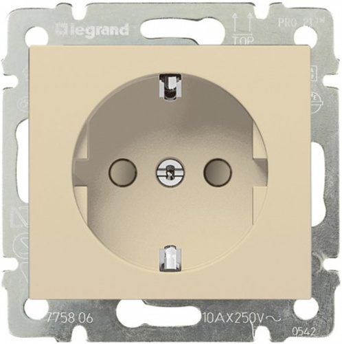 Розетка с заземлением без рамки Legrand Valena 1-м. шторки слоновая кость Legrand — купить по цене от 645 ₽ | ПрофБезопасность