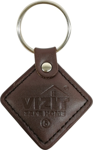 Брелок Mifare 13.56 MHz (Vizit-RF3.2 коричневая кожа)