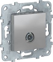 Розетка TV Оконечная без рамки Schneider Electric Unica New 1-м. алюминий
