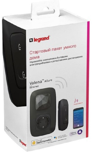 Стартовый Smart комплект умного дома Valena Allure Netatmo антрацит, Legrand, купить, цена, доставка, безопасность Стартовый Smart комплект умного дома Valena Allure Netatmo антрацит Legrand — купить по цене от 13 011 ₽ | ПрофБезопасность