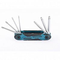 Набор ключей имбусовых TORX Gross Т10-Т40, складные, 8 шт, CrV