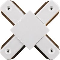 Коннектор для шинопровода Х-образный Feron LD1002 Однофазный Белый IP20 Feron — купить по цене от 400 ₽ | ПрофБезопасность