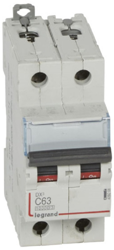 Выключатель автоматический Legrand DX3-E 10000 2п 63А C 16кА