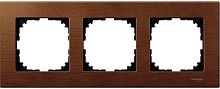 Рамка универсальная Schneider Electric Merten M-Elegance 3-м. дерево вишня