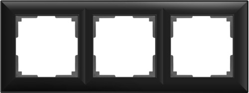 Рамка универсальная Werkel Fiore 3-м. черный матовый картинка фото 2