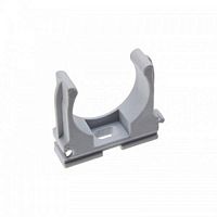 Клипса для гофры Fortisflex Д=20 серая