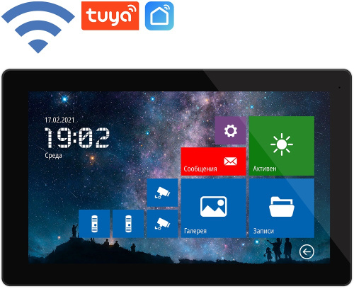 Монитор видеодомофона Novicam Freedom 10 FHD Wi-Fi черный