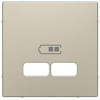 Лицевая панель Schneider Electric Merten D-Life для 2-м. розетки USB сахара