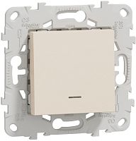 Выключатель с подсветкой без рамки Schneider Electric Unica New 1-кл. бежевый Schneider Electric — купить по цене от 1&nbsp;159 ₽ | ПрофБезопасность