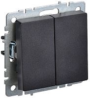 Переключатель без рамки IEK Brite ВС10-2-6-БрЧ 2-кл. проходной черный IEK — купить по цене от 640 ₽ | ПрофБезопасность