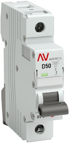Выключатель автоматический EKF Averes AV-6 1п 50А D 6кА