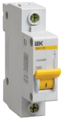 Выключатель автоматический IEK KARAT ВА47-29 1п 1.6А C 4.5кА  фото 2
