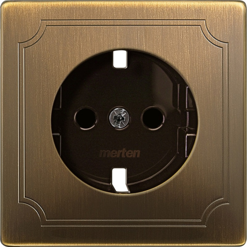 Лицевая панель Schneider Electric Merten Antique для 1-м. розетки 220Вт античная латунь Schneider Electric — купить по цене от 4&nbsp;113 ₽ | ПрофБезопасность