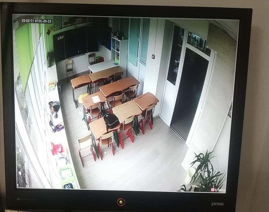 Установка видеонаблюдения в частной начальной школе