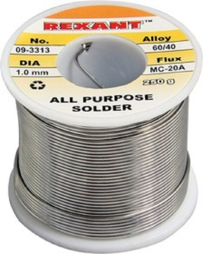 Припой с канифолью Rexant 250 гр.d=1.0 мм (Sn60 Pb40 Flux 2.2 проц.) , Rexant, купить, цена, доставка, безопасность Припой с канифолью Rexant 250 гр.d=1.0 мм (Sn60 Pb40 Flux 2.2 проц.) Rexant — купить по цене от 3 250 ₽ | ПрофБезопасность