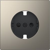 Лицевая панель Schneider Electric Merten D-Life для 1-м. розетки 220Вт никель