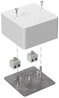 Коробка огнестойкая для кабель-канала Промрукав 85x85x45мм 4x10мм IP40 белый