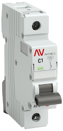 Выключатель автоматический EKF Averes AV-6 1п 1А C 6кА
