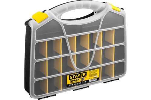 Органайзер Stayer SPACE-18, 455 х 355 х 70 мм, (18″) с 21 ячейкой (38038-18) Органайзер Stayer SPACE-18, 455 х 355 х 70 мм, (18″) с 21 ячейкой (38038-18)