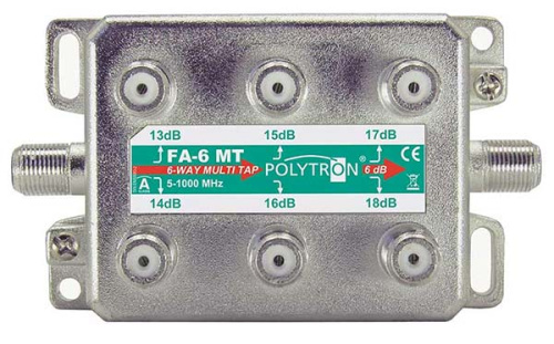 Ответвитель эфирный на 6 отводов Polytron FA 6 MT, POLYTRON, купить, цена, доставка, безопасность Ответвитель эфирный на 6 отводов Polytron FA 6 MT POLYTRON — купить по цене от 1 200 ₽ | ПрофБезопасность