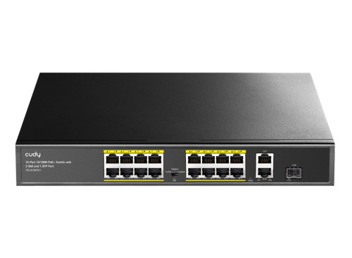Коммутатор Cudy FS1018PS1 PoE 200Вт Cudy — купить по цене от 13&nbsp;000 ₽ | ПрофБезопасность