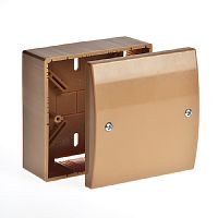 Коробка универсальная для кабель-канала Рувинил 100x100x55 коричневый картинка